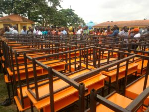 Uyo Law maker Monday Eyo donates to children