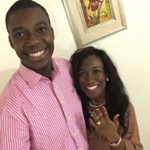 Cavil and Itoro Flaunting the ring after engagement in Uyo