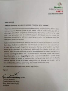 Akpabio Press release