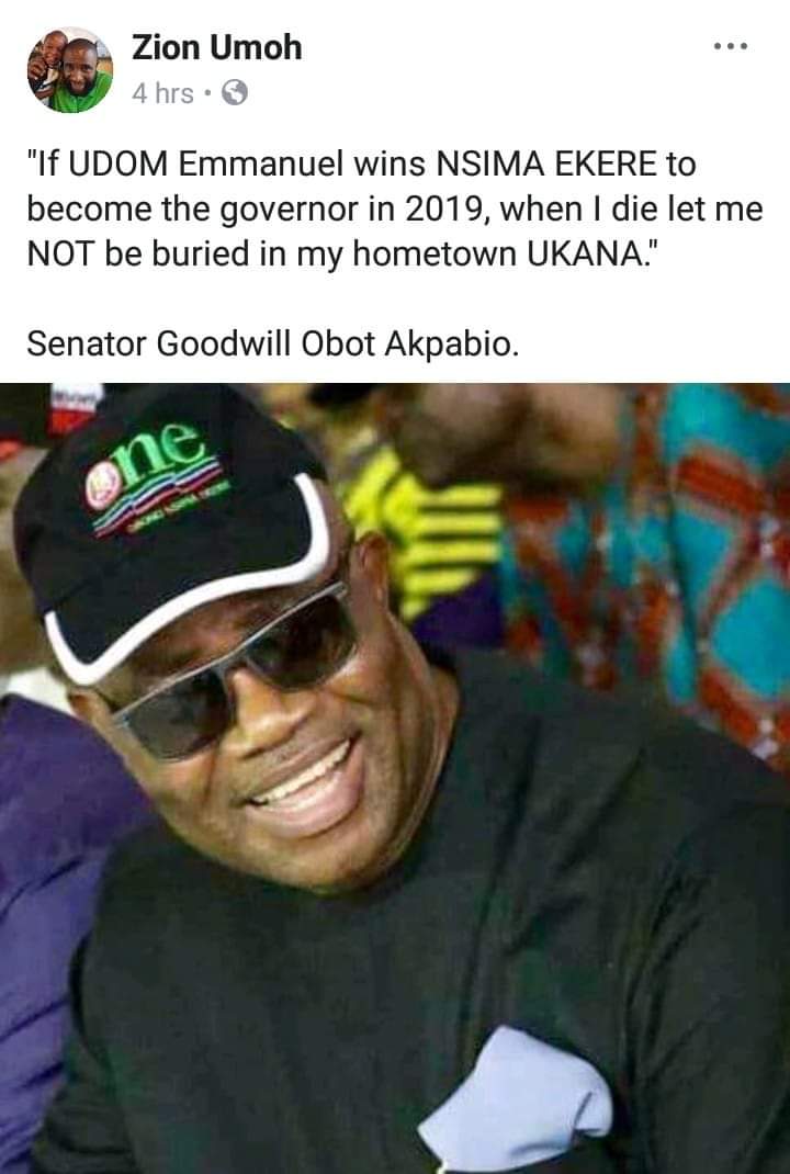 Moment of Truth: Exposing the Akpabio's agenda