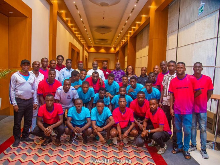 GOVERNOR’S CUP: LAWMAKER SPLASHES N.5M ON ESSIEN UDIM FOOTBALL TEAM, HOSTS CREW AT SHERATON HOTEL